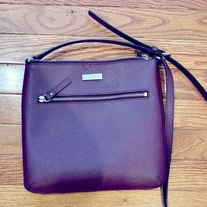 Slim Kate spade cross body. Plum color